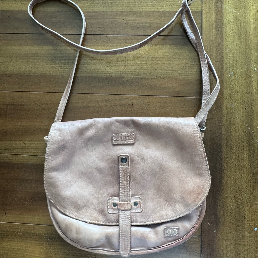 Bed Stu Light Brown Leather Crossbody Bag